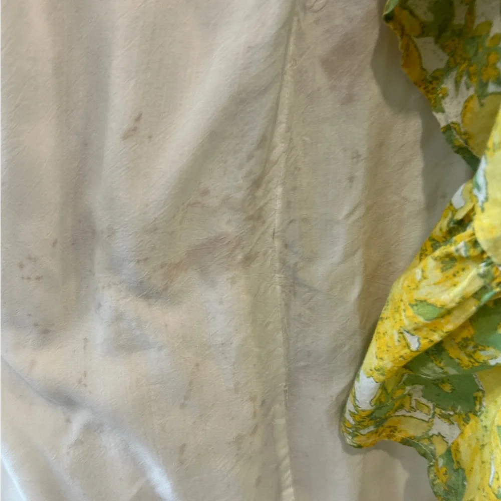 Free People Sundrenched Floral Tiered Maxi Sundress Yellow Size Medium - Picture 11 of 13